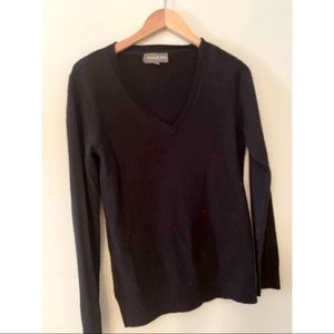 Black v neck sweater